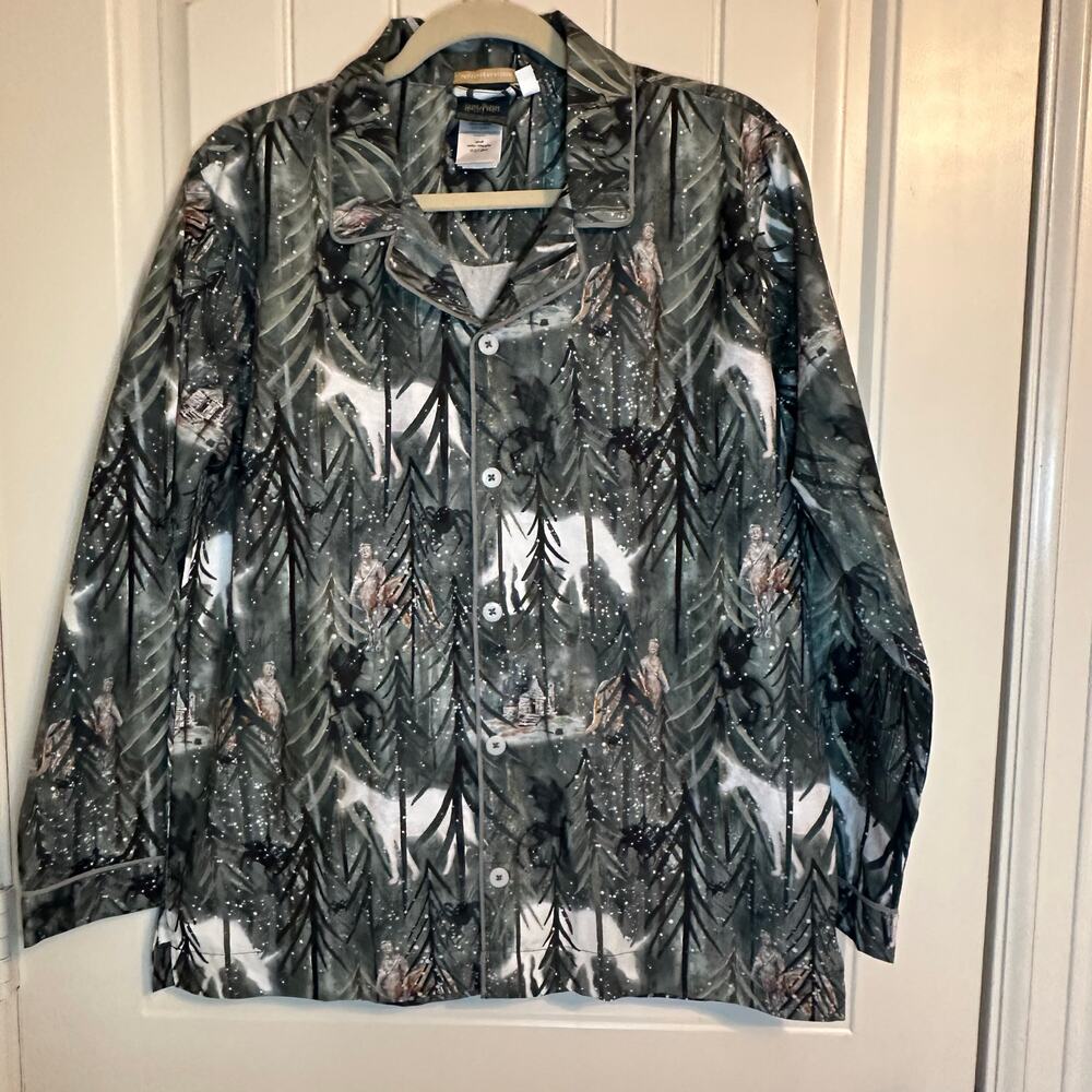 Pottery barn teen Harry Potter forbidden forest 100% cotton pajamas size small
